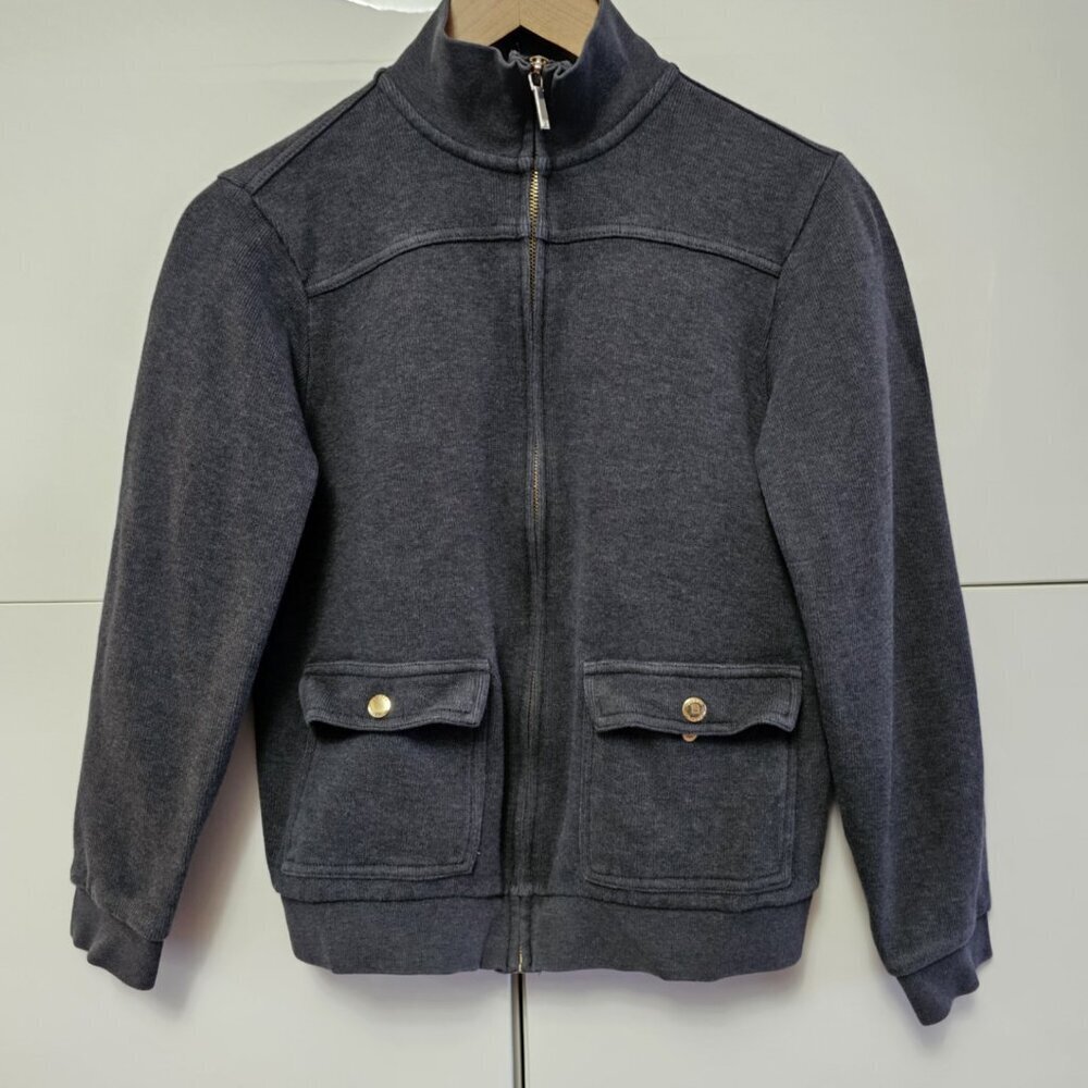 Chaps Ralph Lauren 100% Cotton Ribbed Bomber Aviator Jacket - Picture 3 of 10